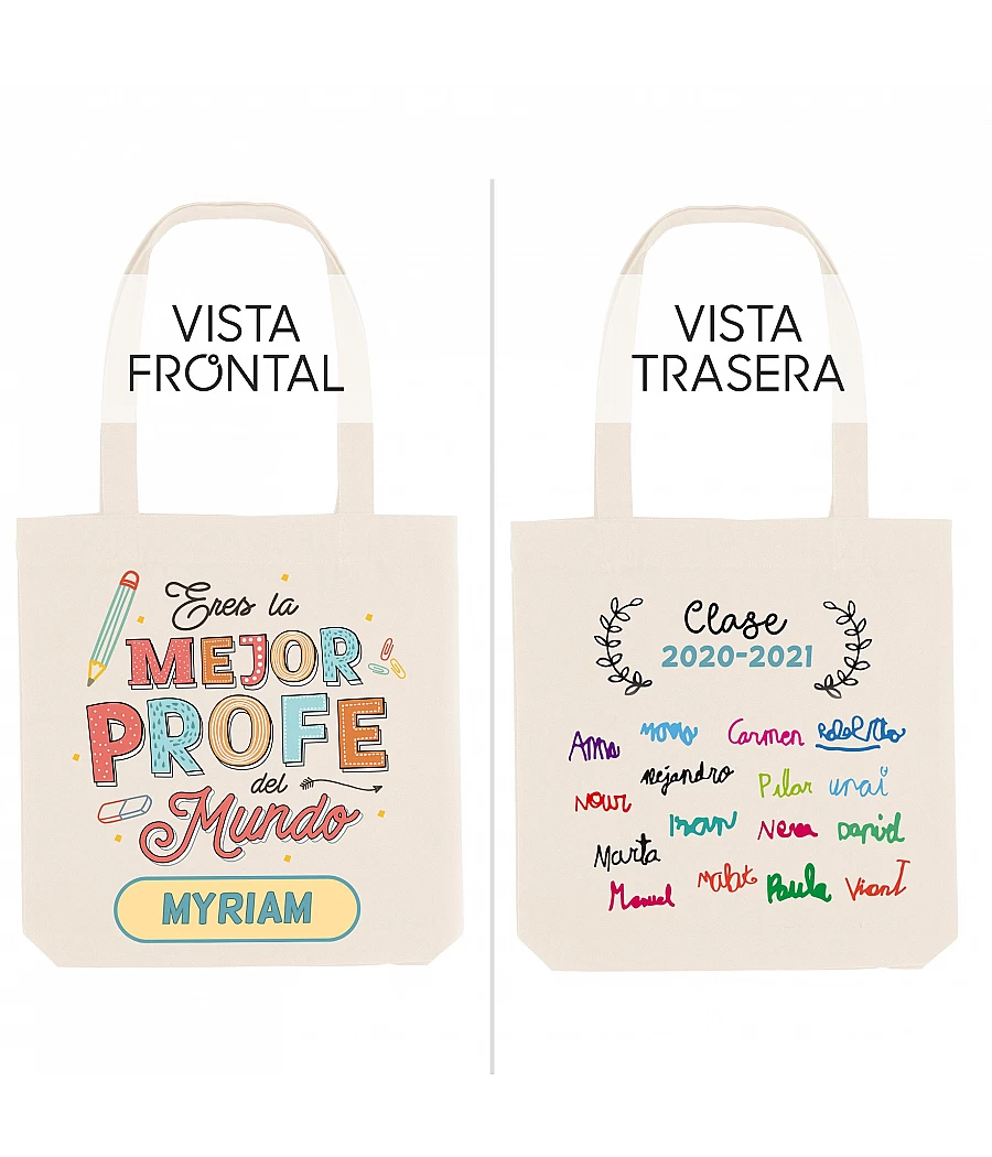 Regalo para profesores - Tote bag personalizada