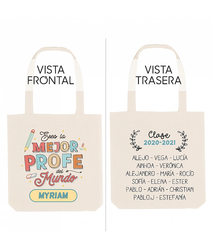 Tote bag personalizada Inicial y Nombre - Nosovi design