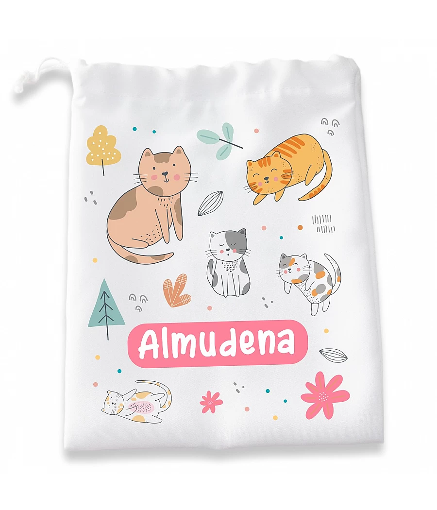 Bolsa con patrones Gatitos