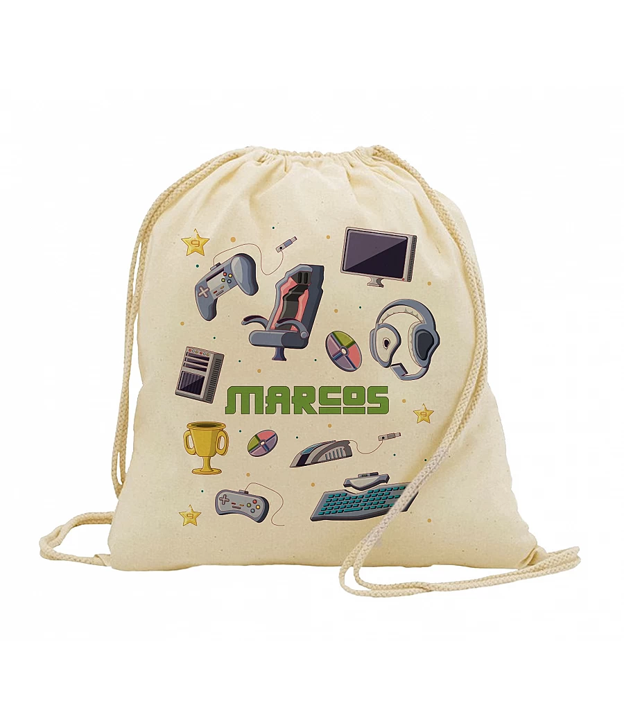 Mochila con patrones Gamer