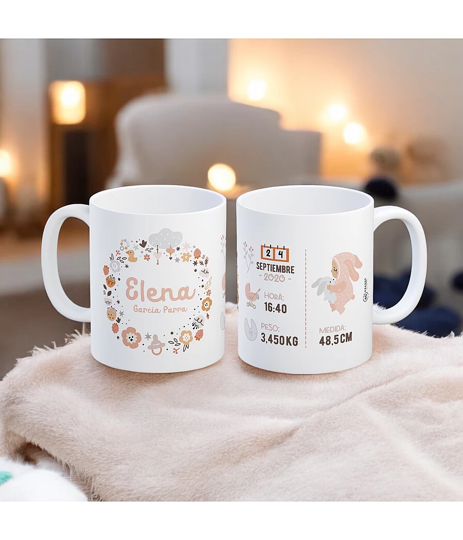 Taza personalizada natalicia