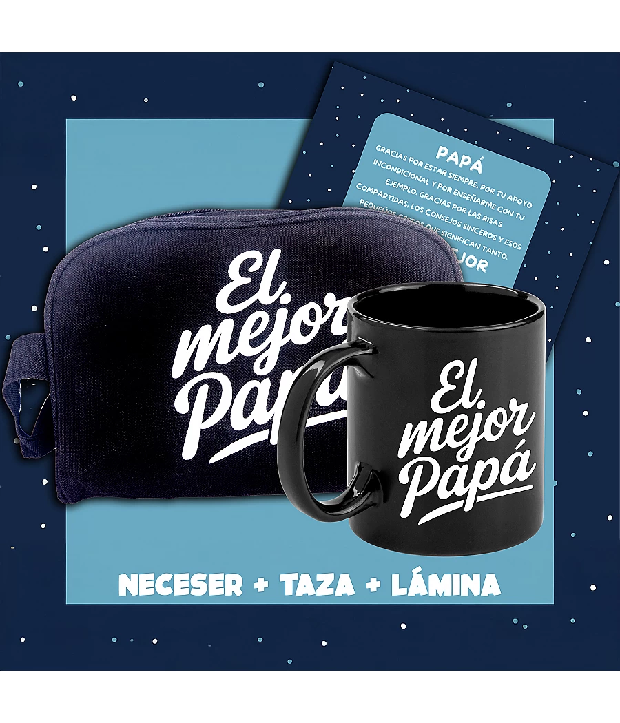 Día del Padre 2025 Taza y neceser Papá